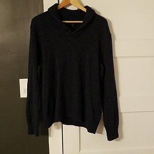 Navy Jcrew Shawl Collar Sweater